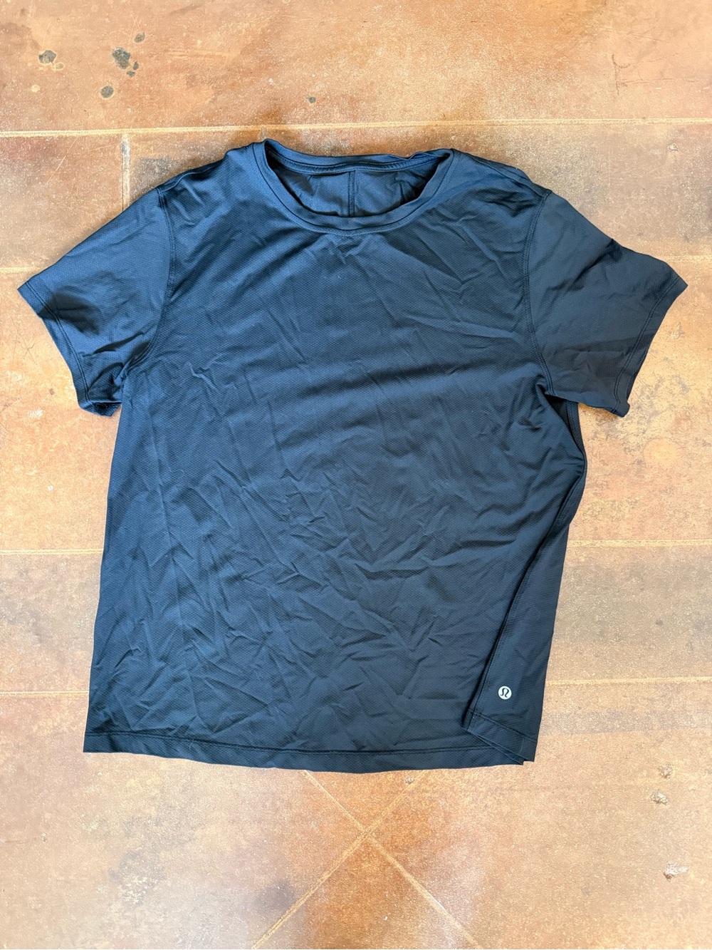 lululemon athletica Black Short Sleeve Crew Tee